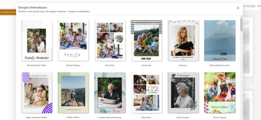 Modèles de design pour tous les goûts